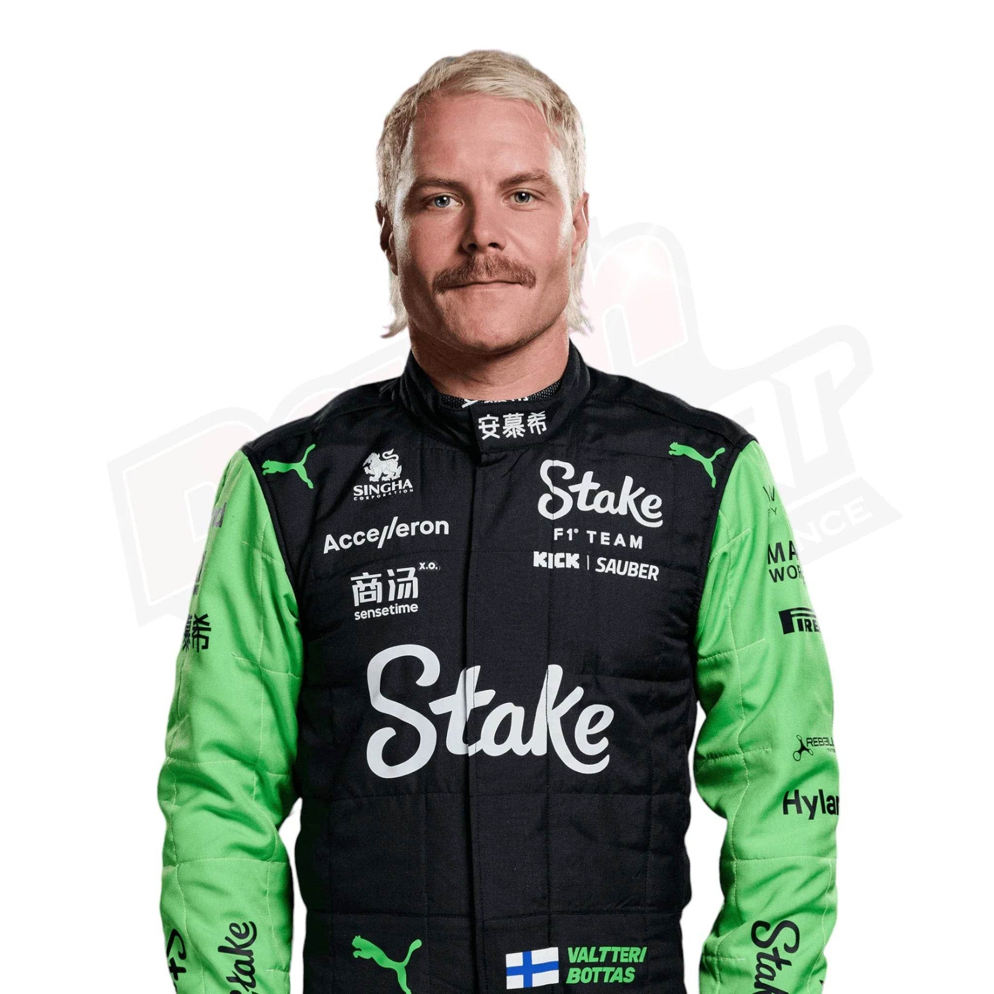 2024 Valtteri Bottas Kick Sauber F1 Team Stake Race Suit - Dash Racegear