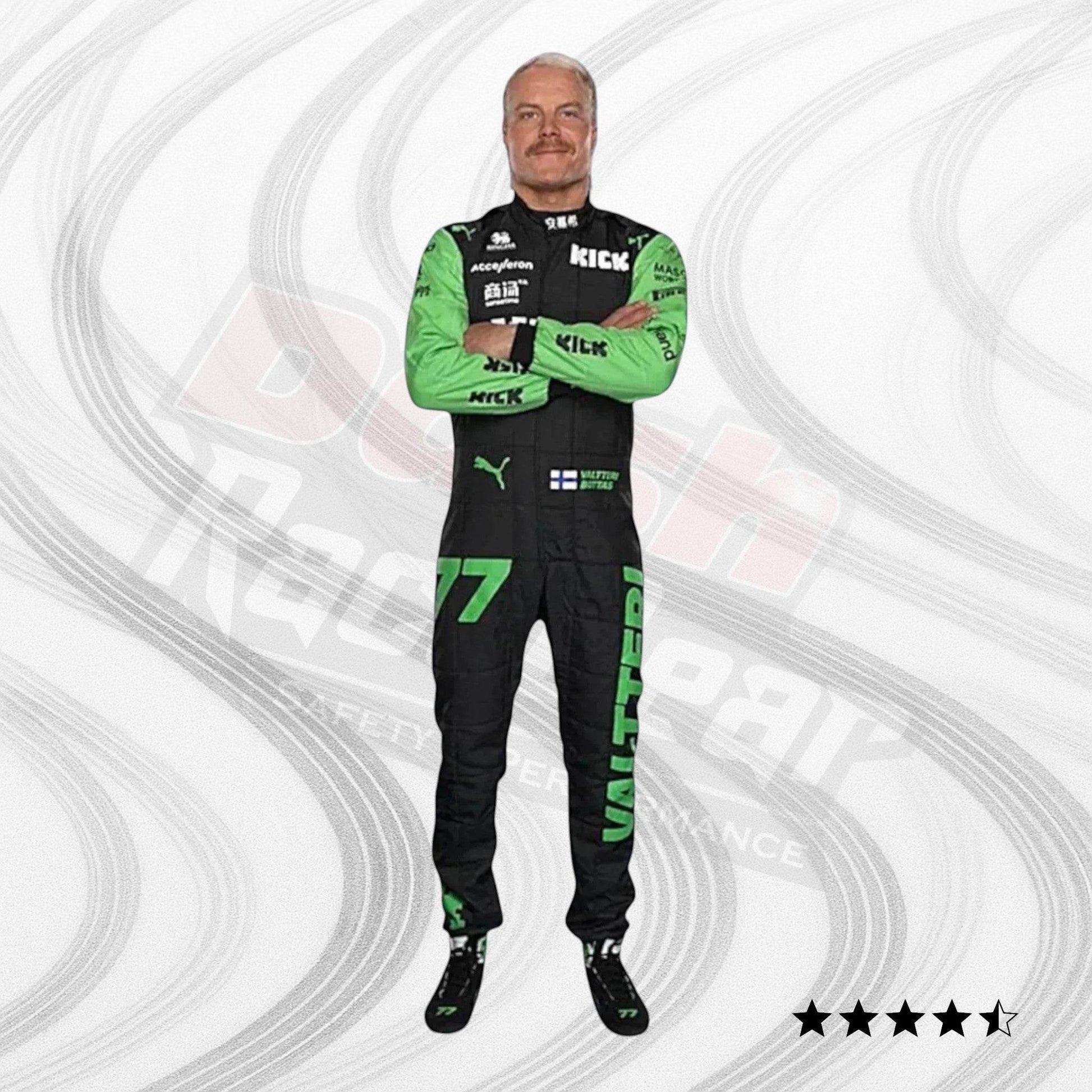 2024 Valtteri Bottas Zhou Guanyu Kick Sauber F1 Team Stake Race Suit - Dash Racegear
