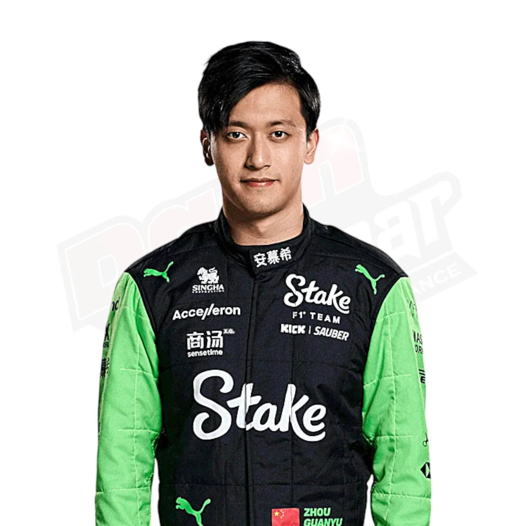 2024 Zhou Guanyu Kick Sauber F1 Team Stake Race Suit - Dash Racegear Store