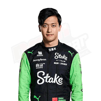 2024 Zhou Guanyu Kick Sauber F1 Team Stake Race Suit - Dash Racegear