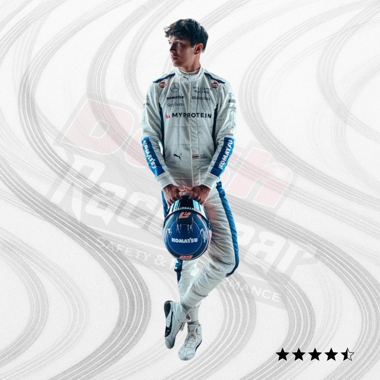 2024 Alex Albon Williams F1 Team Race Suit - Dash Racegear