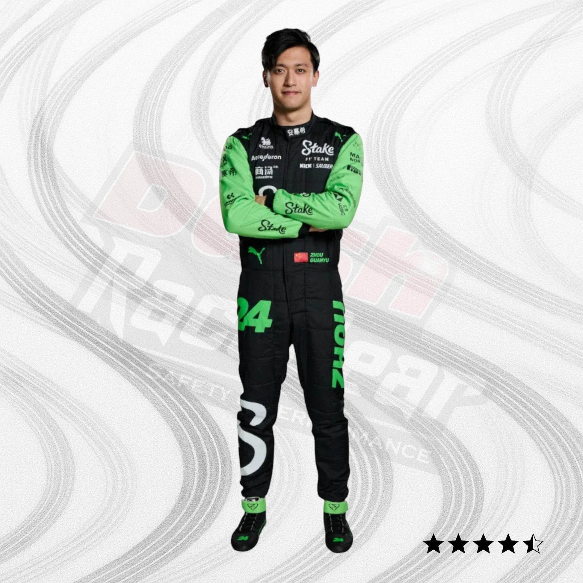 2024 Zhou Guanyu Kick Sauber F1 Team Stake Race Suit - Dash Racegear