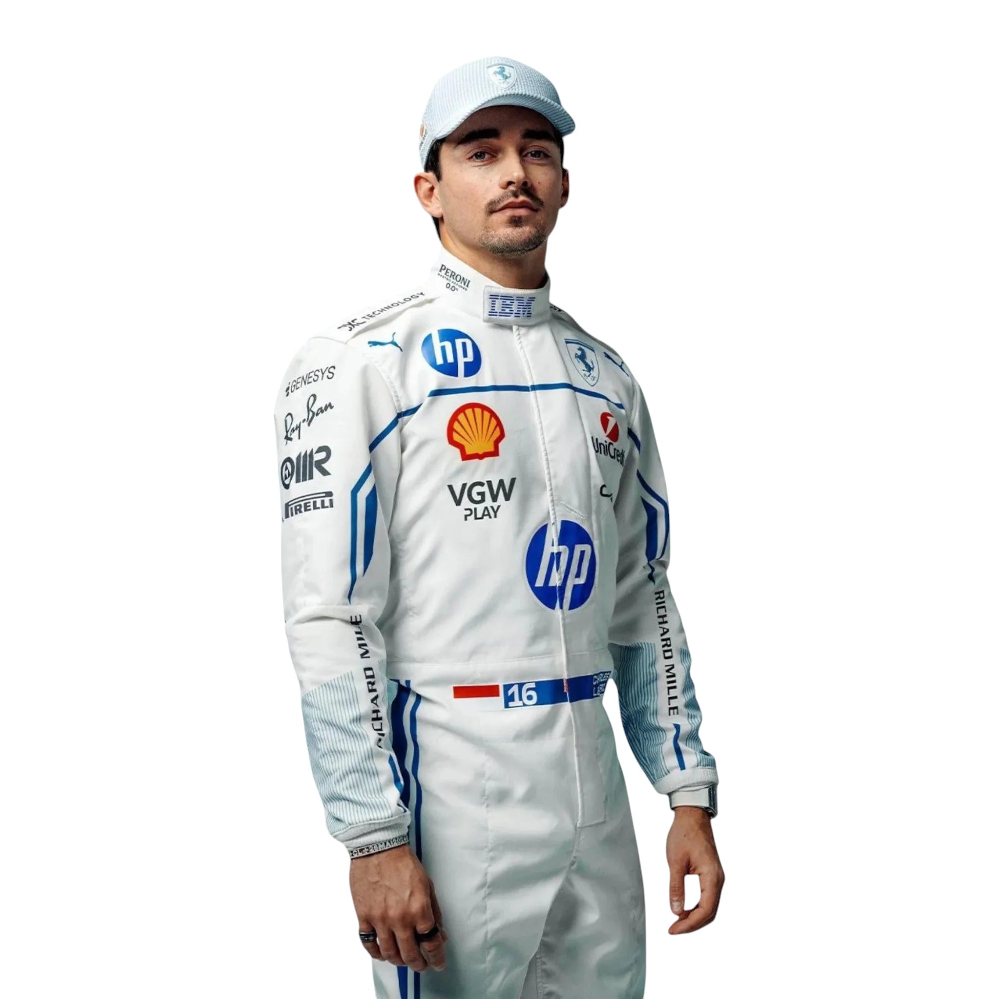 2025 Charles Leclerc Scuderia Ferrari HP  Monaco Grand Prix Race suit
