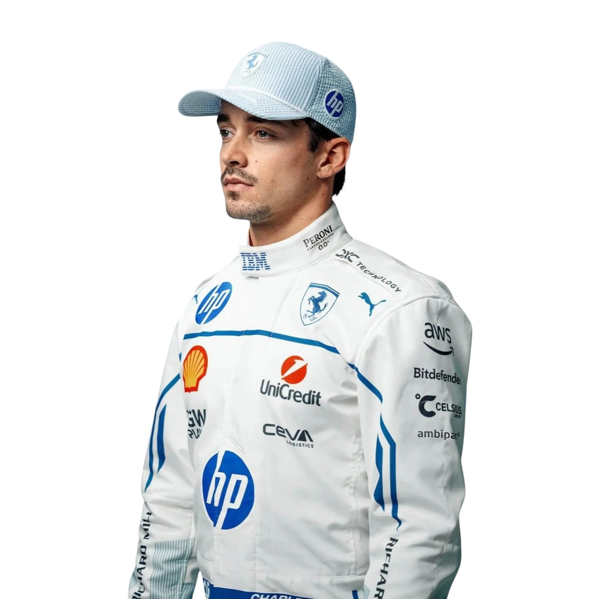 2025 Charles Leclerc Scuderia Ferrari HP  Monaco Grand Prix Race suit