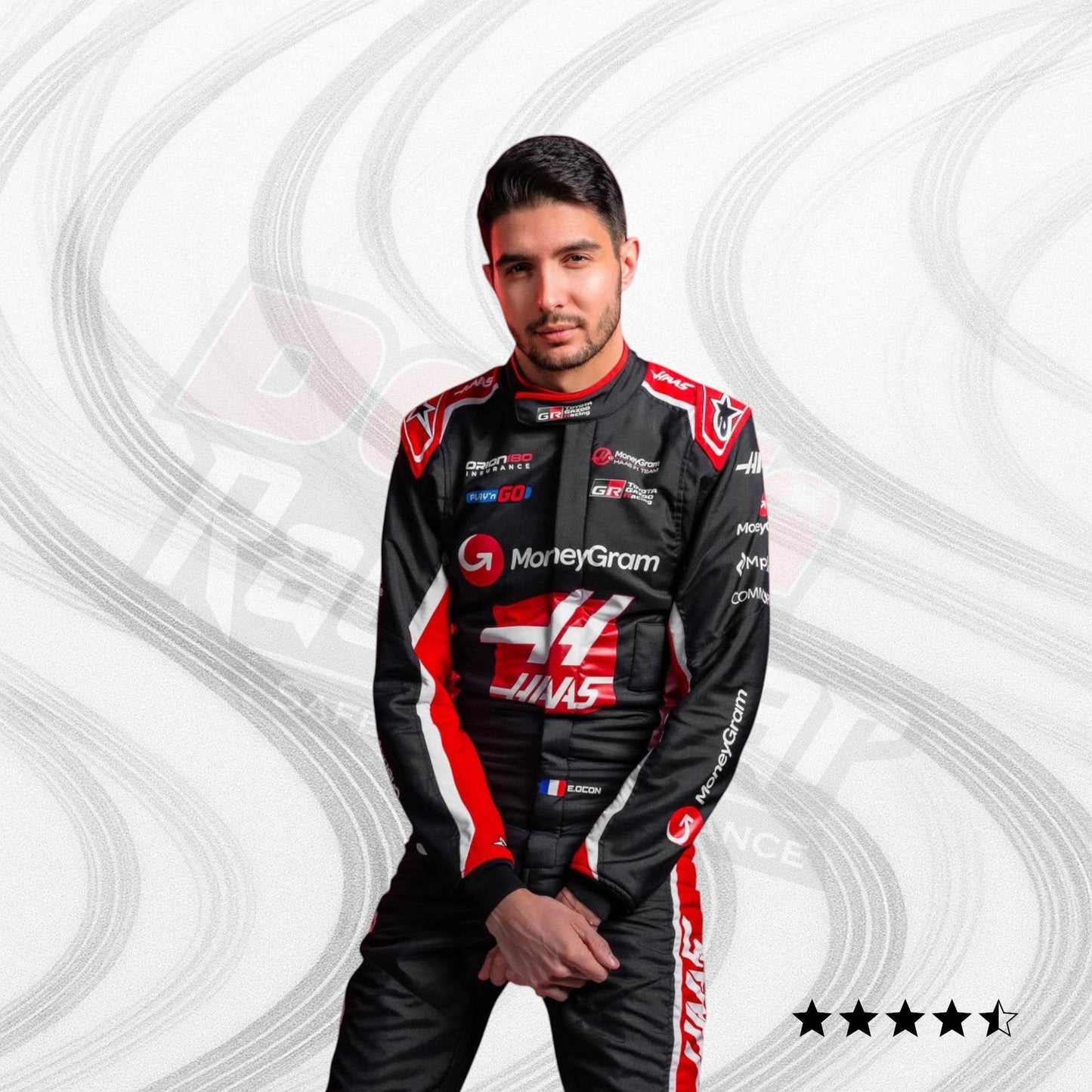 2025 Esteban Ocon Haas F1 Team Race Suit - Dash Racegear