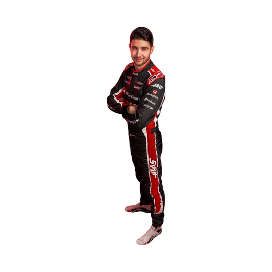 2025 Esteban Ocon Haas F1 Team Race Suit - Dash Racegear
