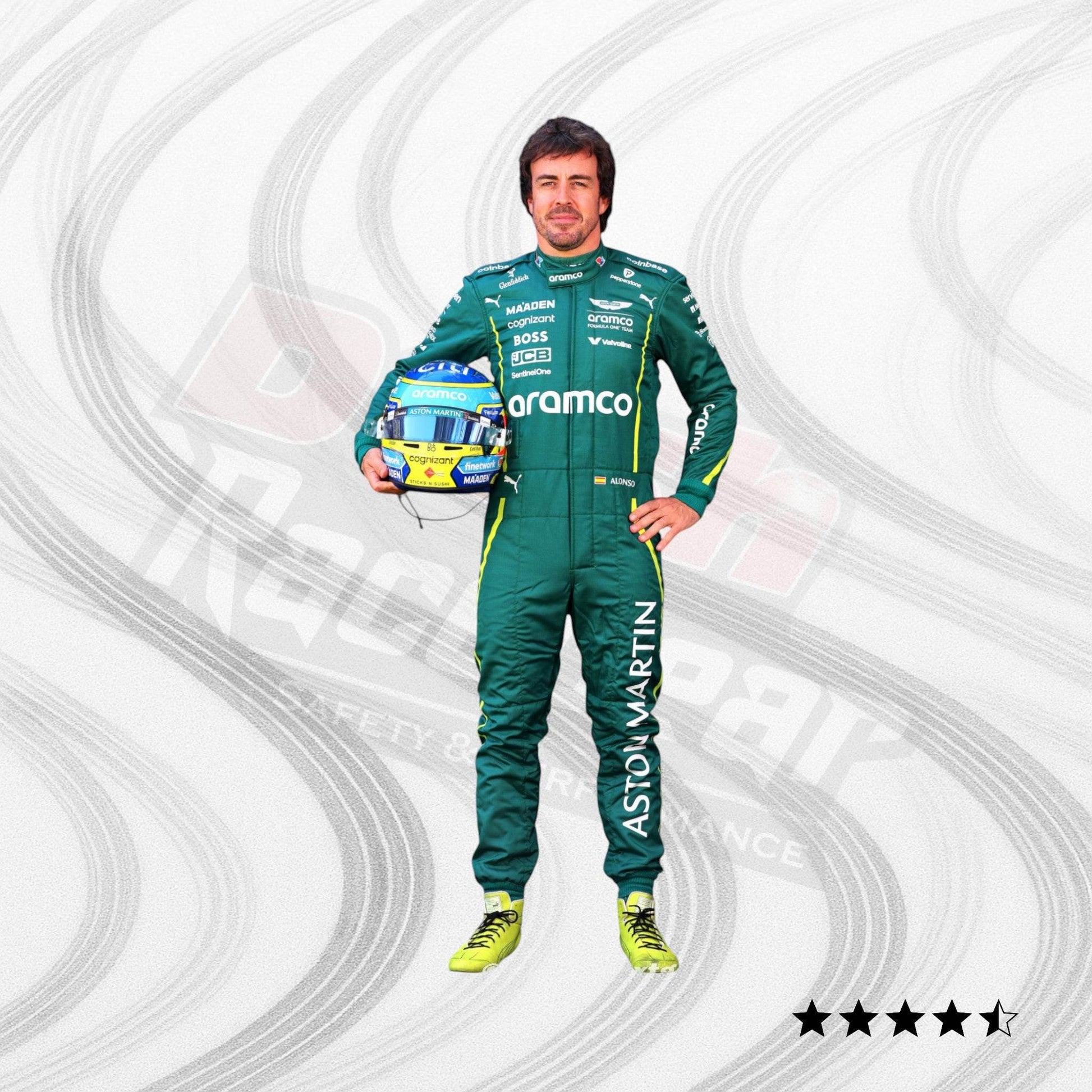 2025 Fernando Alonso Aston Martin F1 Team Race Suit - Dash Racegear