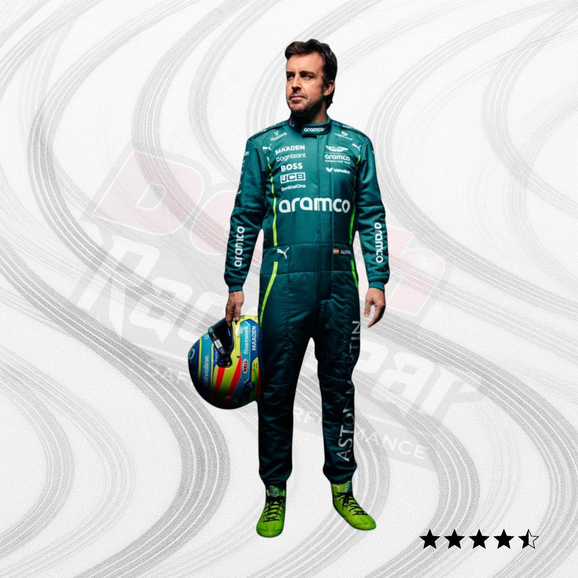 2025 Fernando Alonso Aston Martin F1 Team Race Suit - Dash Racegear