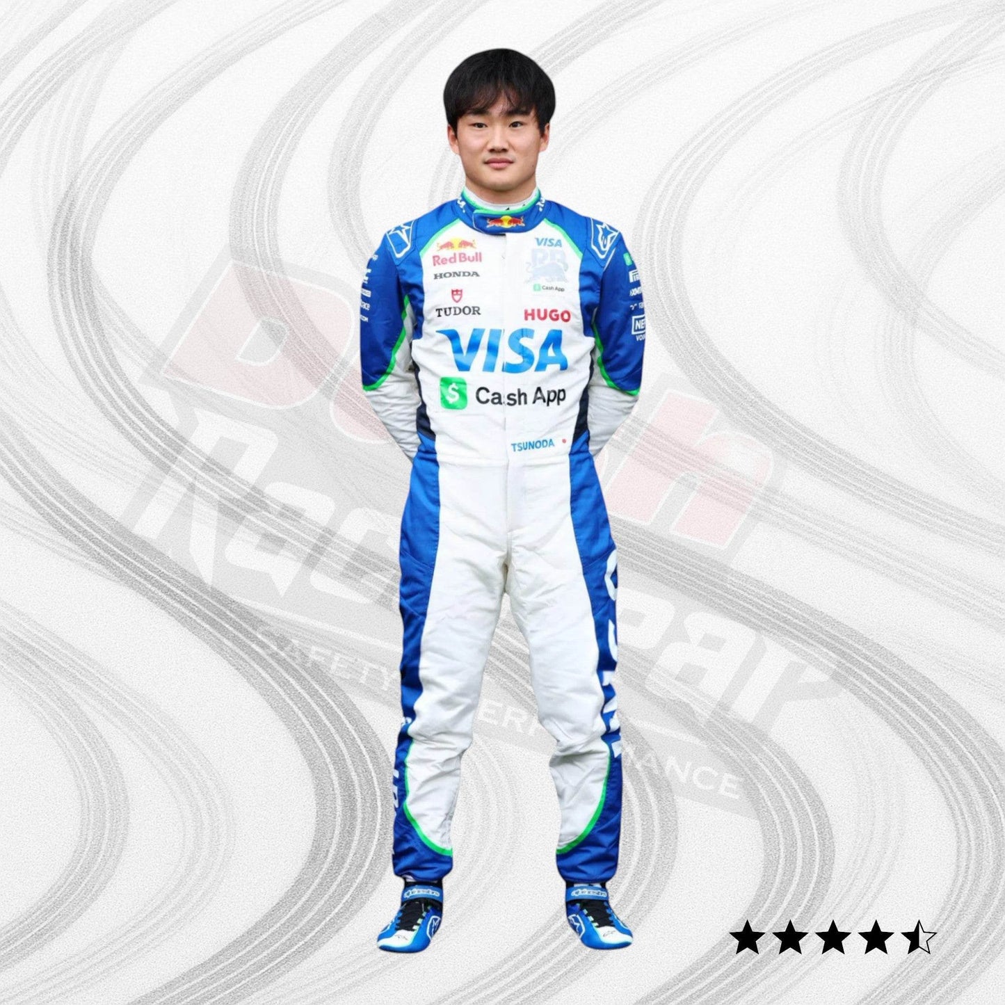 2025 Yuki Tsunoda Alphatauri Race Suit - Dash Racegear