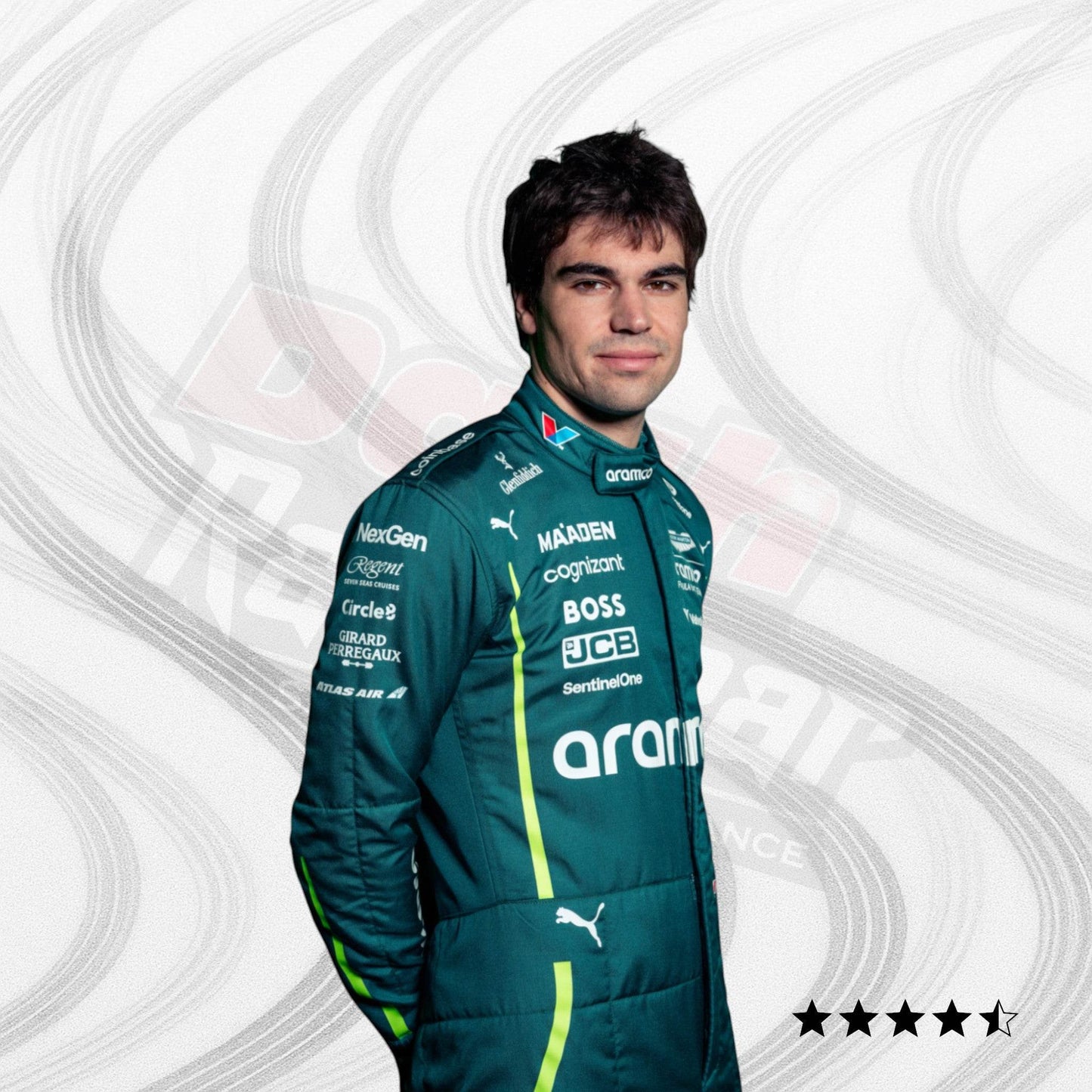 2025 Lance Stroll Aston Martin F1 Team Race Suit - Dash Racegear