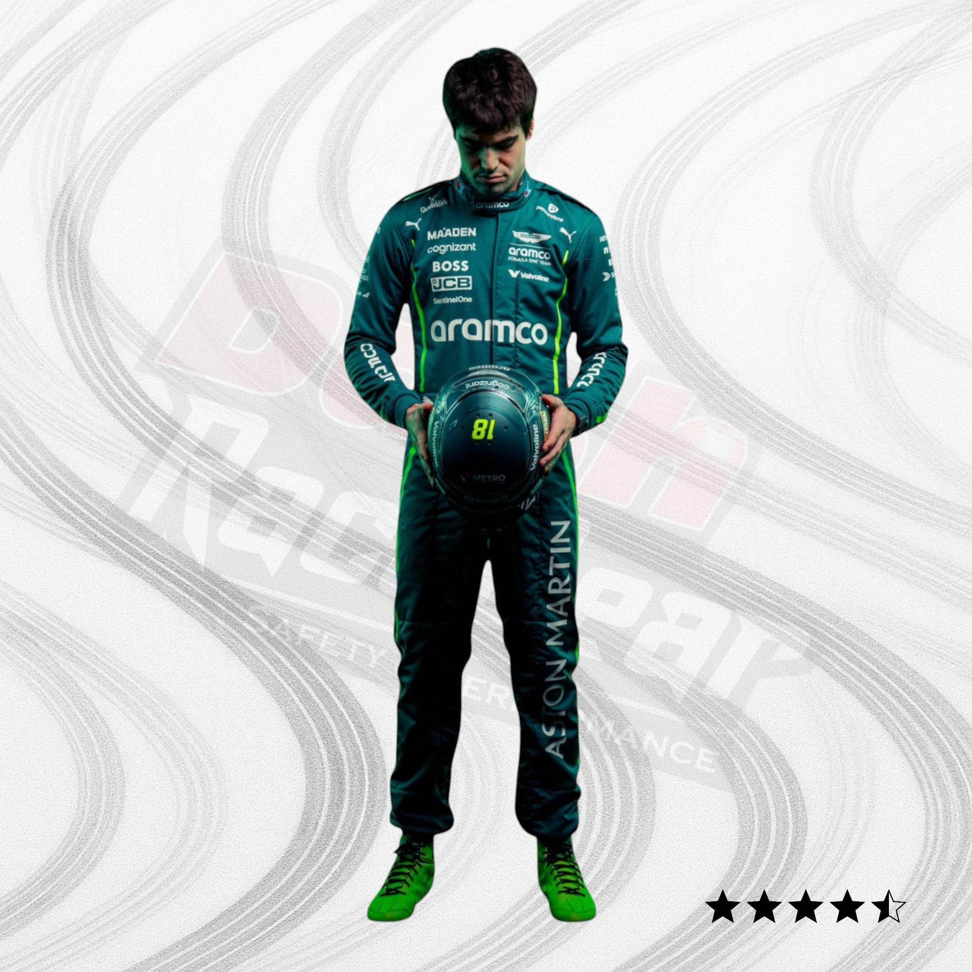 2025 Lance Stroll Aston Martin F1 Team Race Suit - Dash Racegear