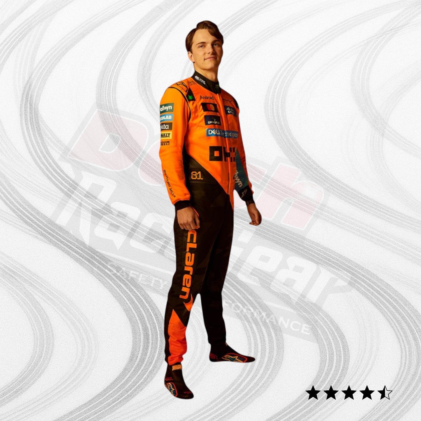 2025 Oscar Piastri McLaren F1 Team Race Suit - Dash Racegear
