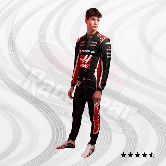 2025 Ollie Bearman Haas F1 Team Race Suit - Dash Racegear
