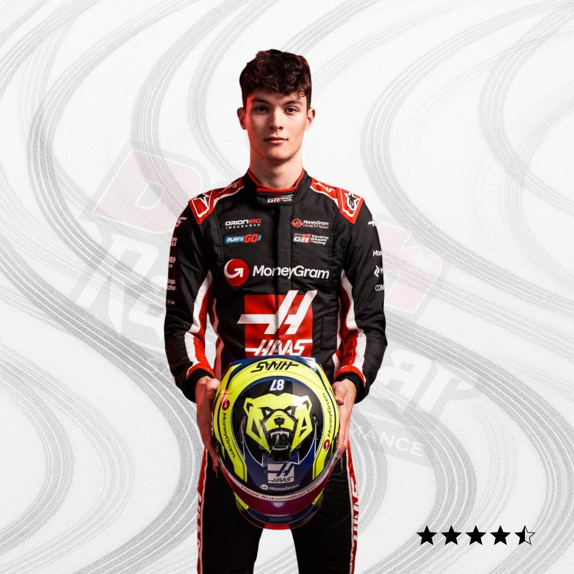 2025 Ollie Bearman Haas F1 Team Race Suit - Dash Racegear