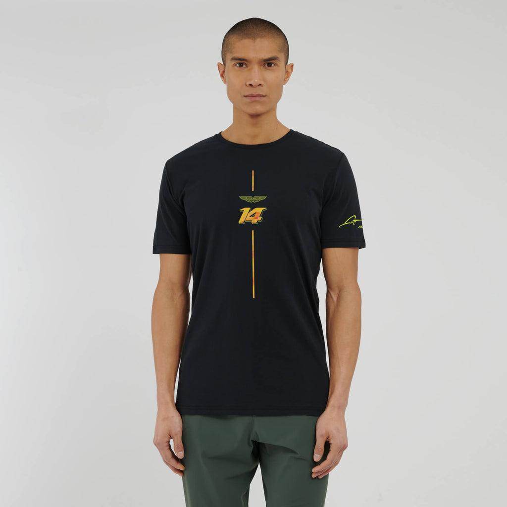 AMF1 Fernando Alonso Limited Edition T-Shirt - Black - Dash Racegear