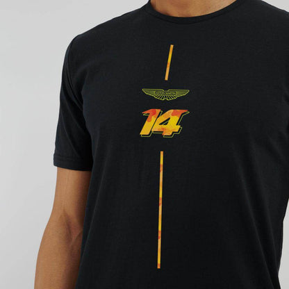 AMF1 Fernando Alonso Limited Edition T-Shirt - Black - Dash Racegear