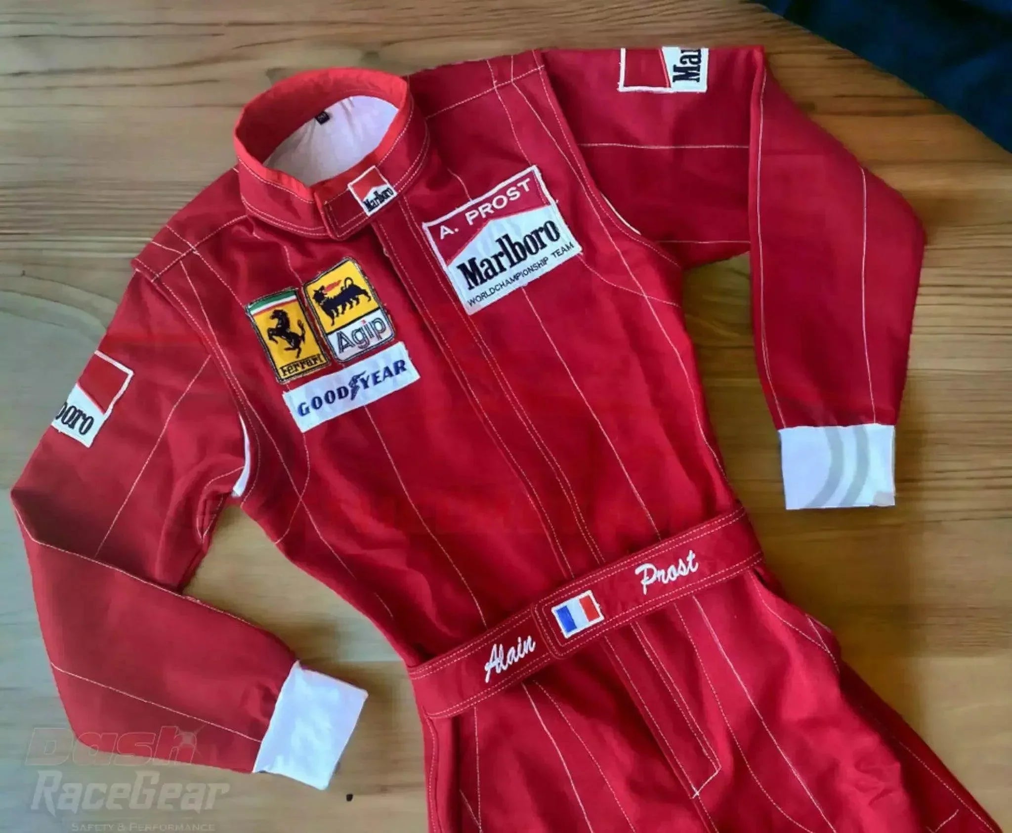 Alain Prost 1990 Ferrari F1 Embroidered Racing Suit