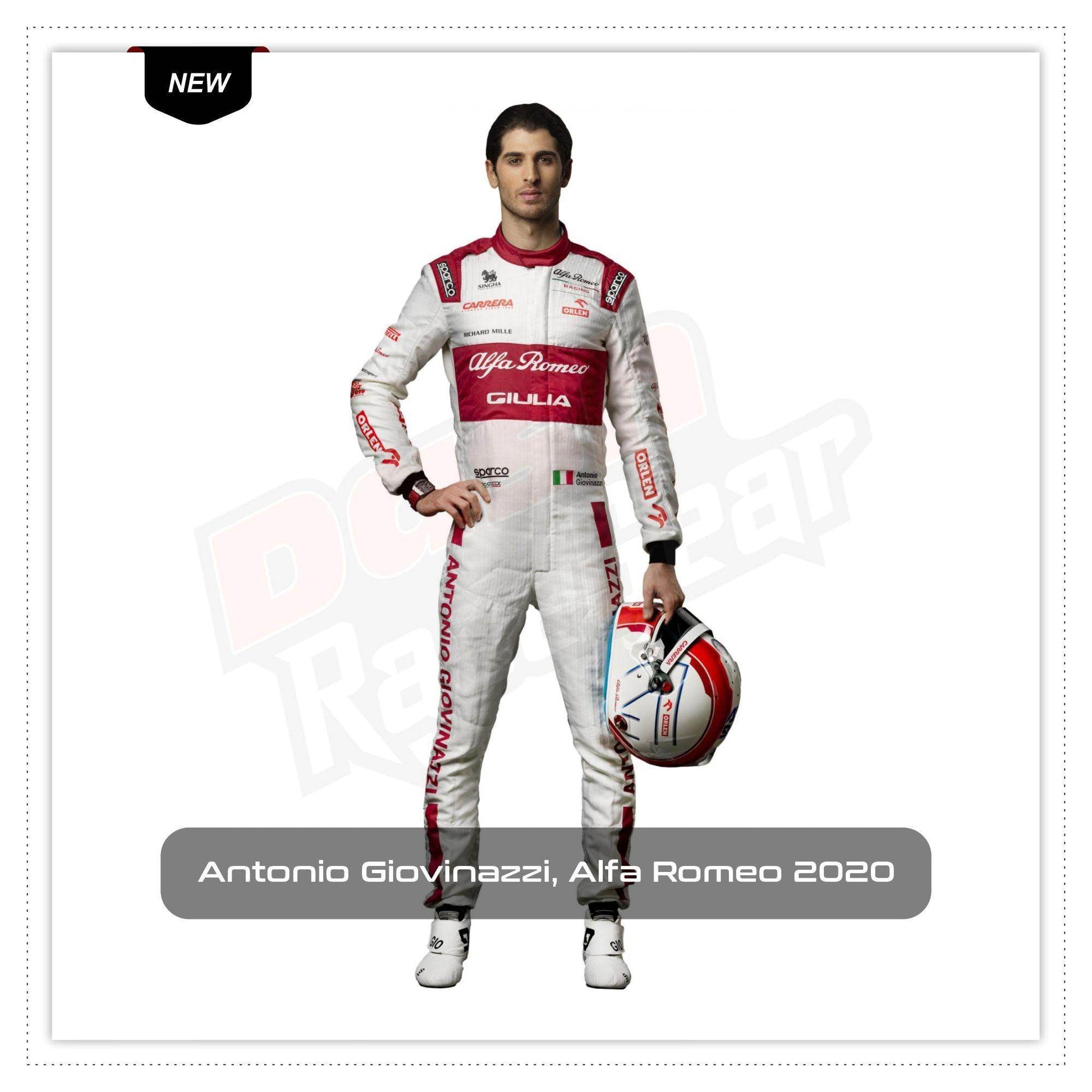 2020 Antonio Giovinazzi Alfa Romeo F1 Race Suit - Dash Racegear