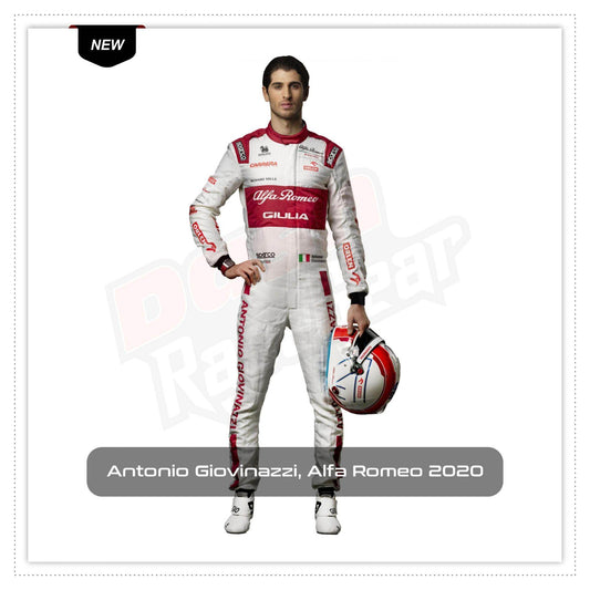 2020 Antonio Giovinazzi Alfa Romeo F1 Race Suit - Dash Racegear