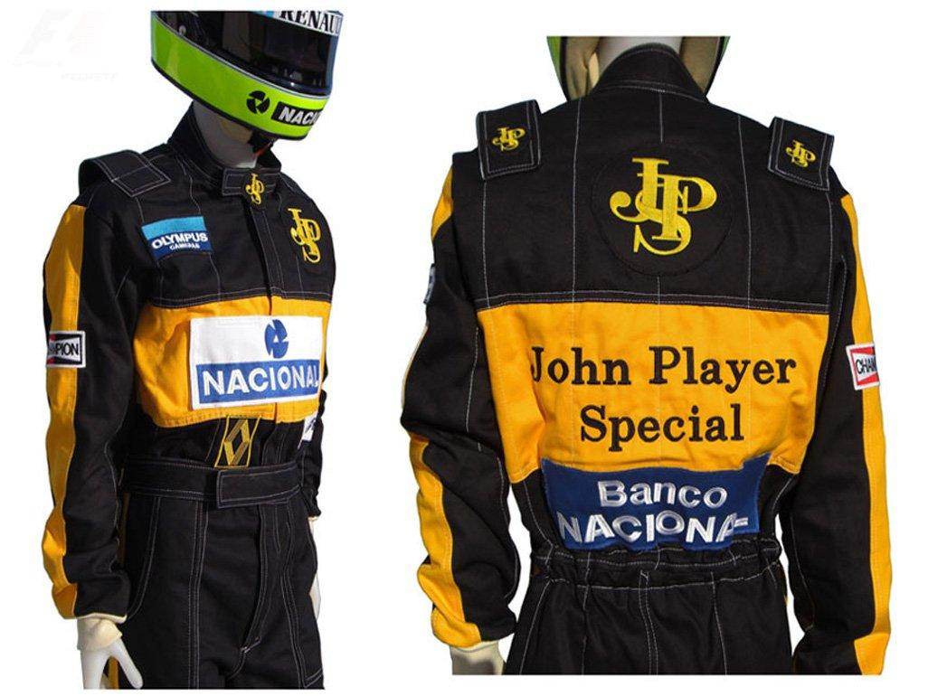 Ayrton Senna 1985 F1 Racing Suit Replica / Team Lotus Dash Racegear