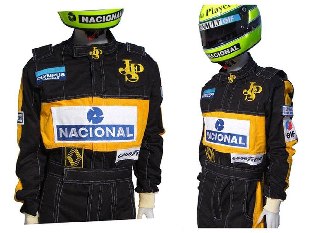 Ayrton Senna 1985 F1 Racing Suit Replica / Team Lotus Dash Racegear