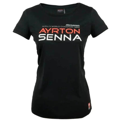 Ayrton Senna Ladies T-Shirt McLaren World Champion 1988 - Dash Racegear
