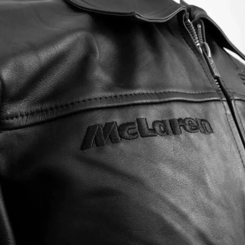 Ayrton Senna McLaren Leather Jacket Three Times World Champion - Dash Racewear