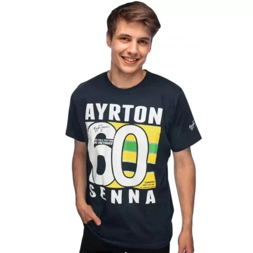 Ayrton Senna T-Shirt Brasil 60 - Dash Racegear