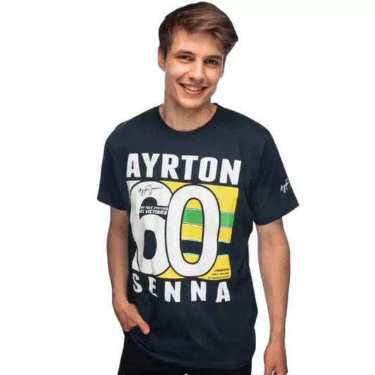 Ayrton Senna T-Shirt Brasil 60 - Dash Racegear