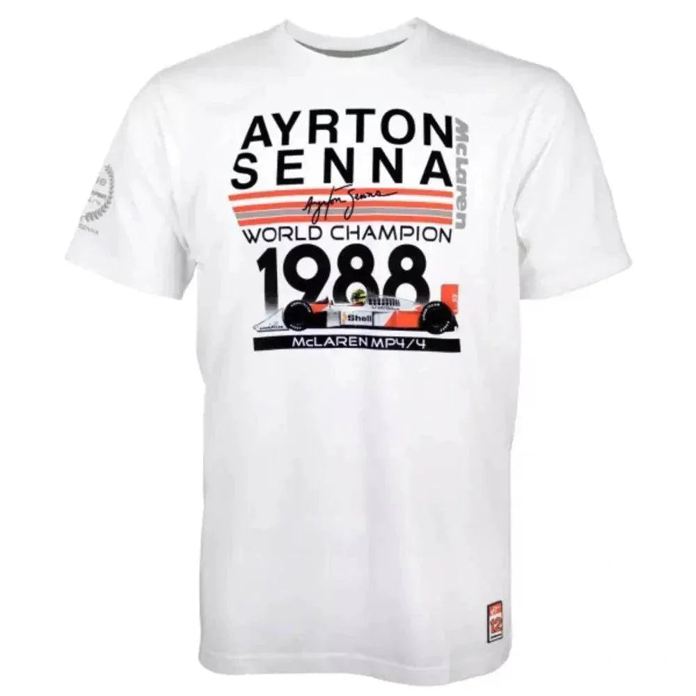 Ayrton Senna T-Shirt World Champion 1988 McLaren - Dash Racegear
