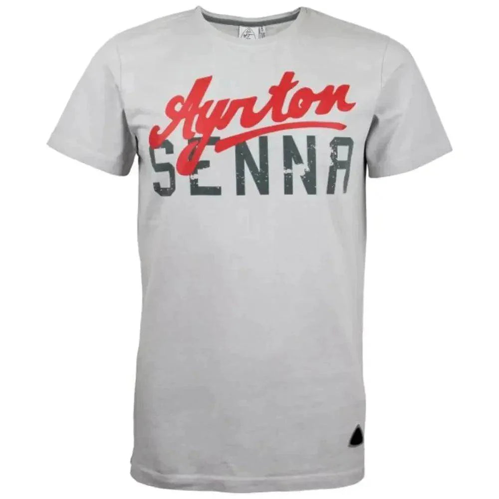 Ayrton Senna T-Shirt grey - Dash Racegear