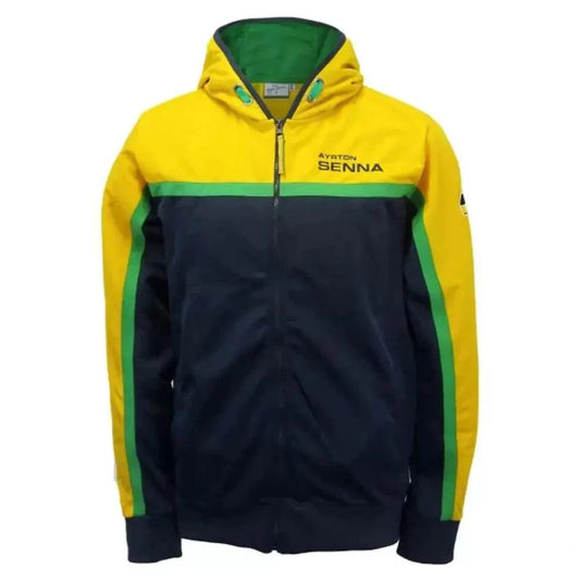 Ayrton Senna Zip Hoodie Helmet - Dash Racegear