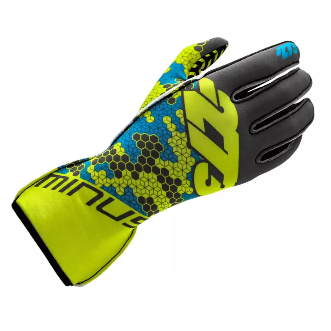 BUZZZ Gray/Fluo Yellow/Cyan - Dash Racegear