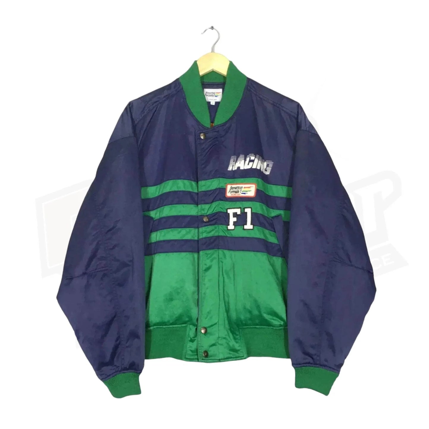 Benetton Vintage Formula 1 Team Embroidered Racing Jacket - Dash Racegear