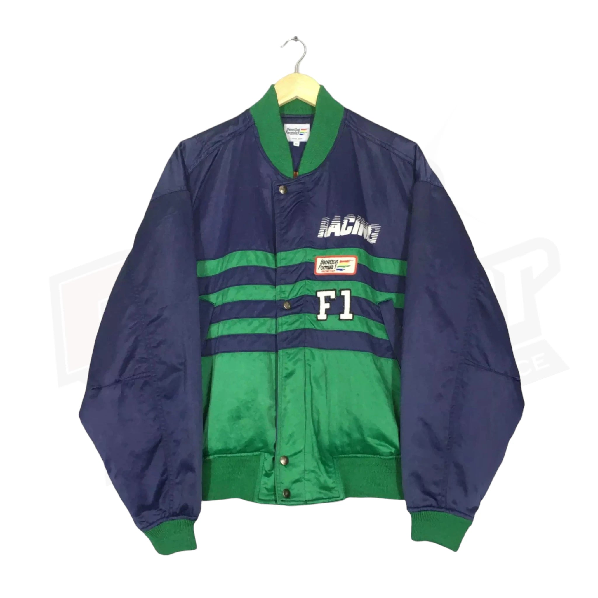Benetton Vintage Formula 1 Team Embroidered Racing Jacket Dash Racegear