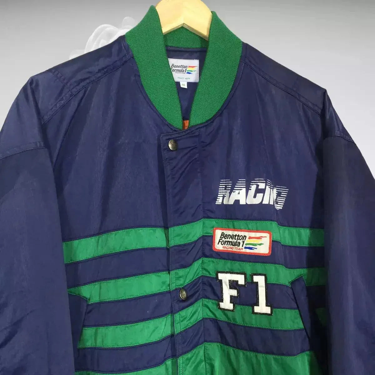 Benetton Vintage Formula 1 Team Embroidered Racing Jacket - Dash Racewear
