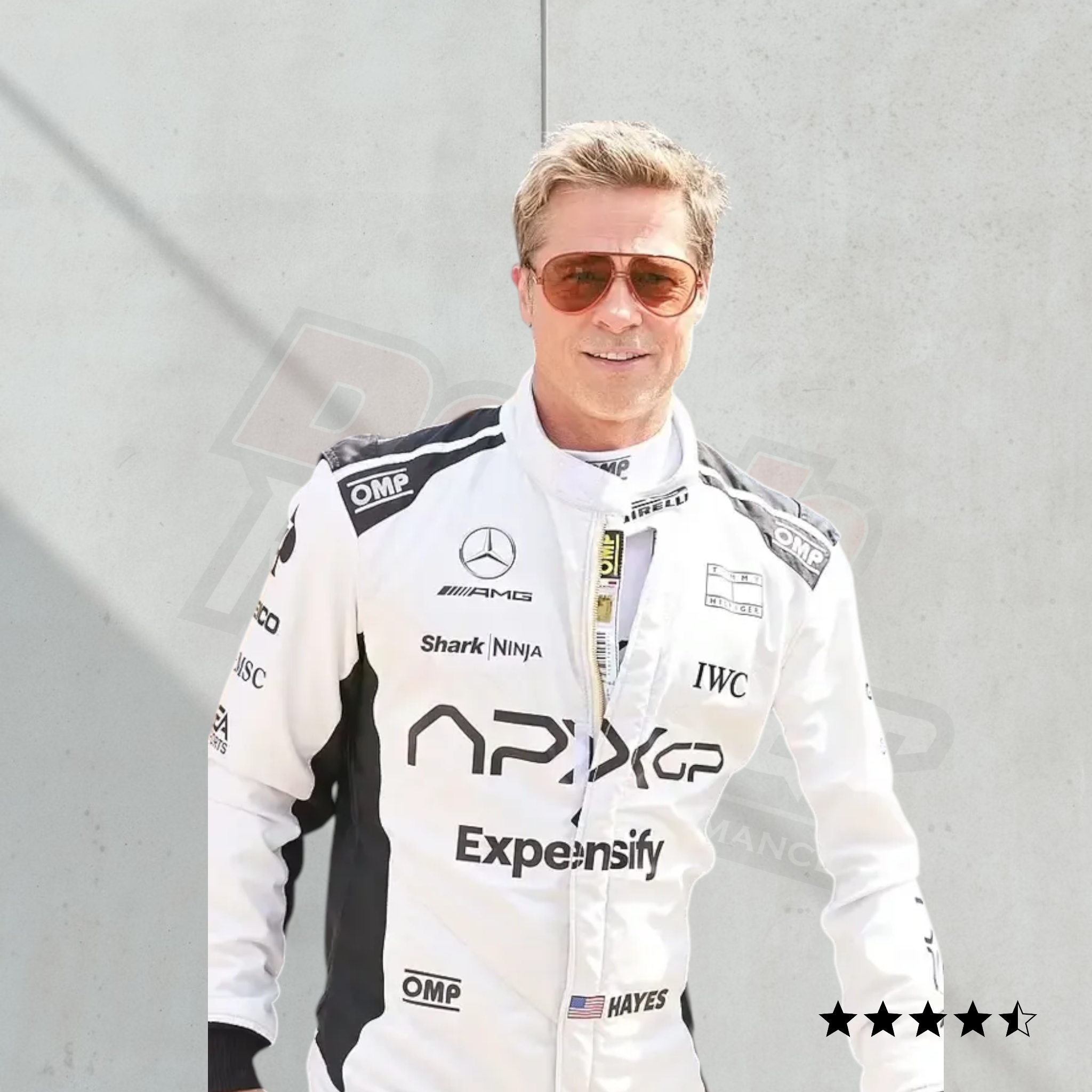 Brad Pitt Grand Prix F1 Racing Jumpsuit - Top-Rated Movie Replica Suit
