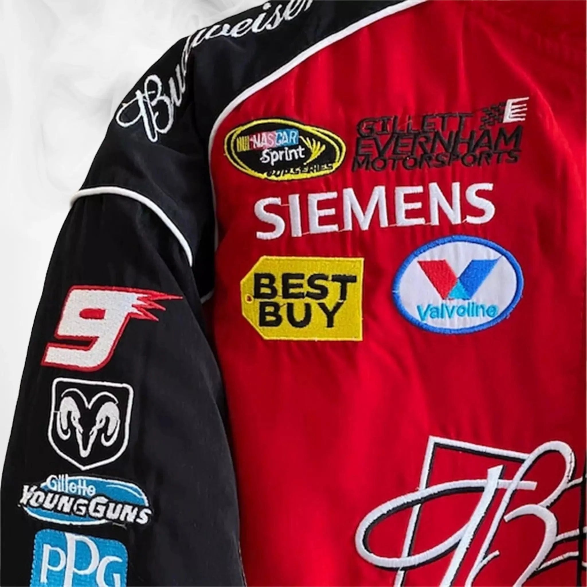 Budweiser Black F1 Retro Racing Jacket - Dash Racegear