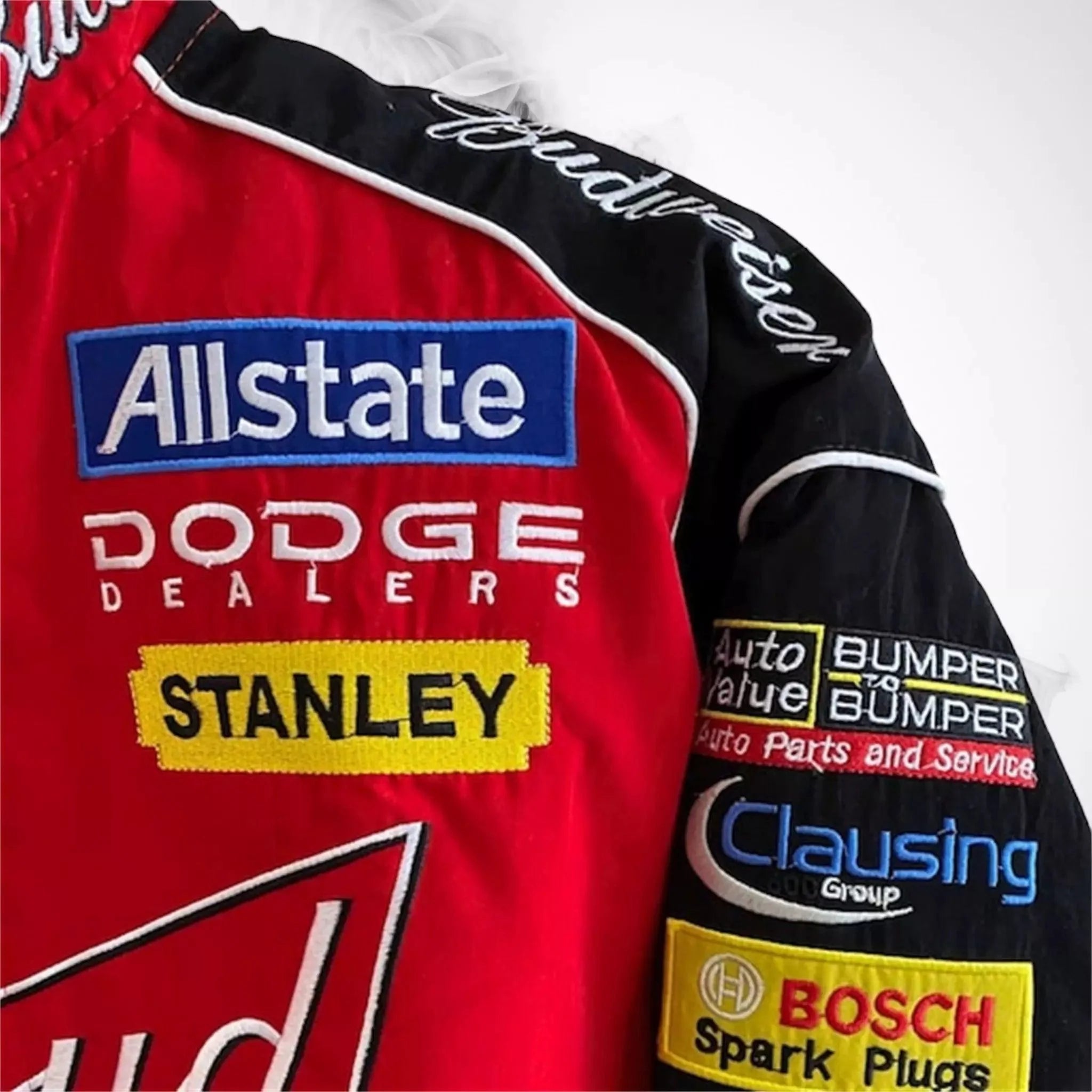 Budweiser Black F1 Retro Racing Jacket - Dash Racegear