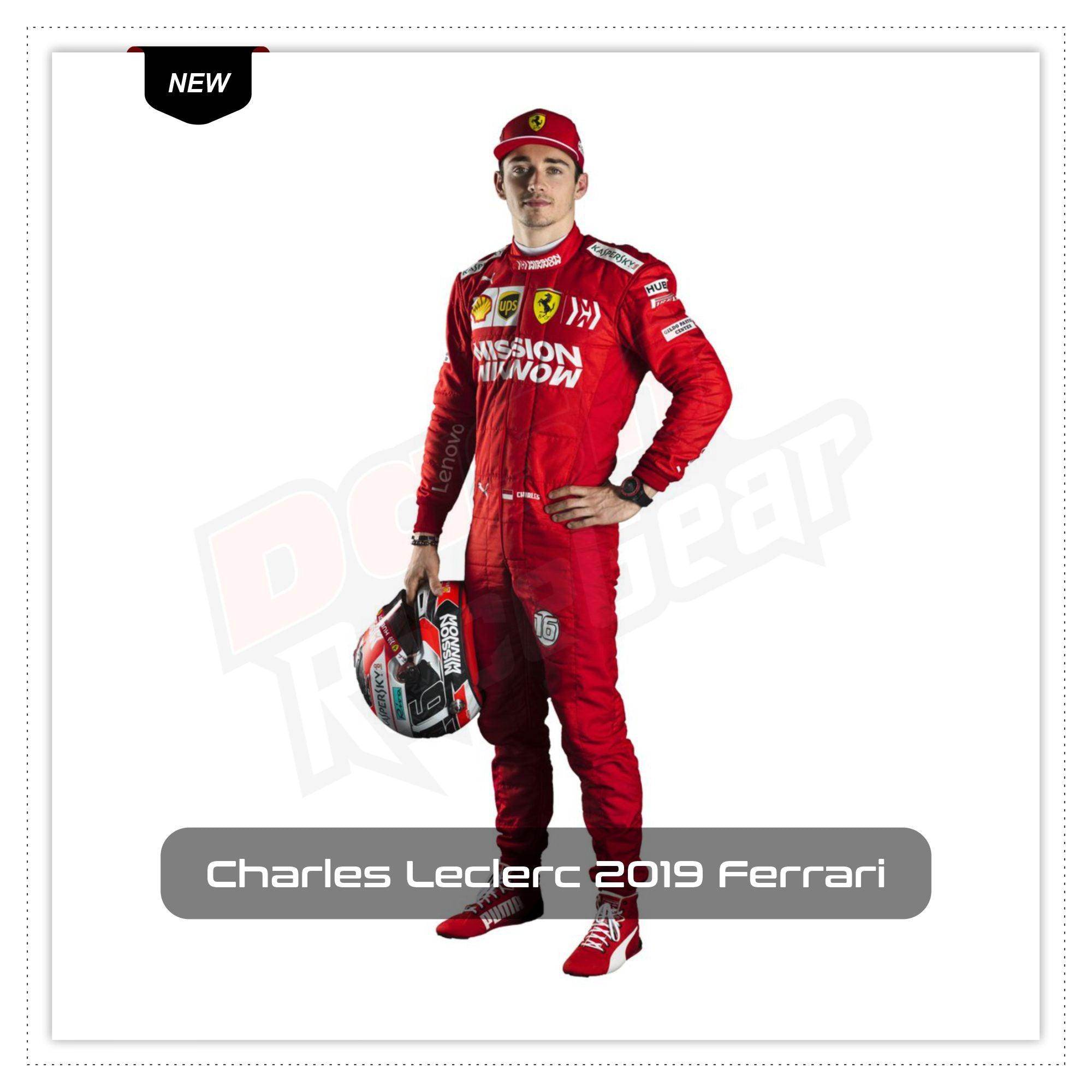 Charles Leclerc 2019 Ferrari F1 Race Suit - Dash Racegear Store