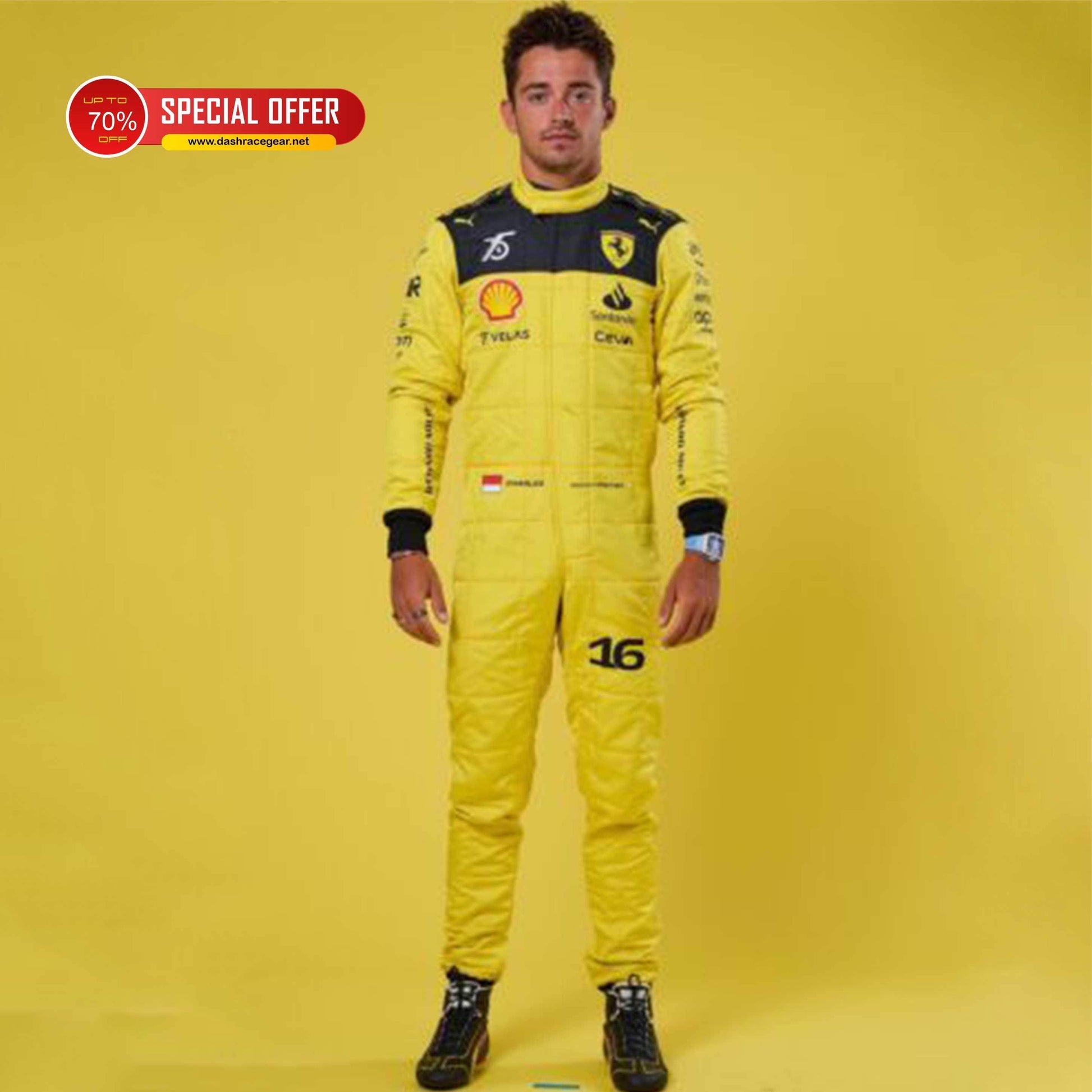 Charles Leclerc | Ferrari's 75th anniversary Suit | Special Edition - Dash Racegear