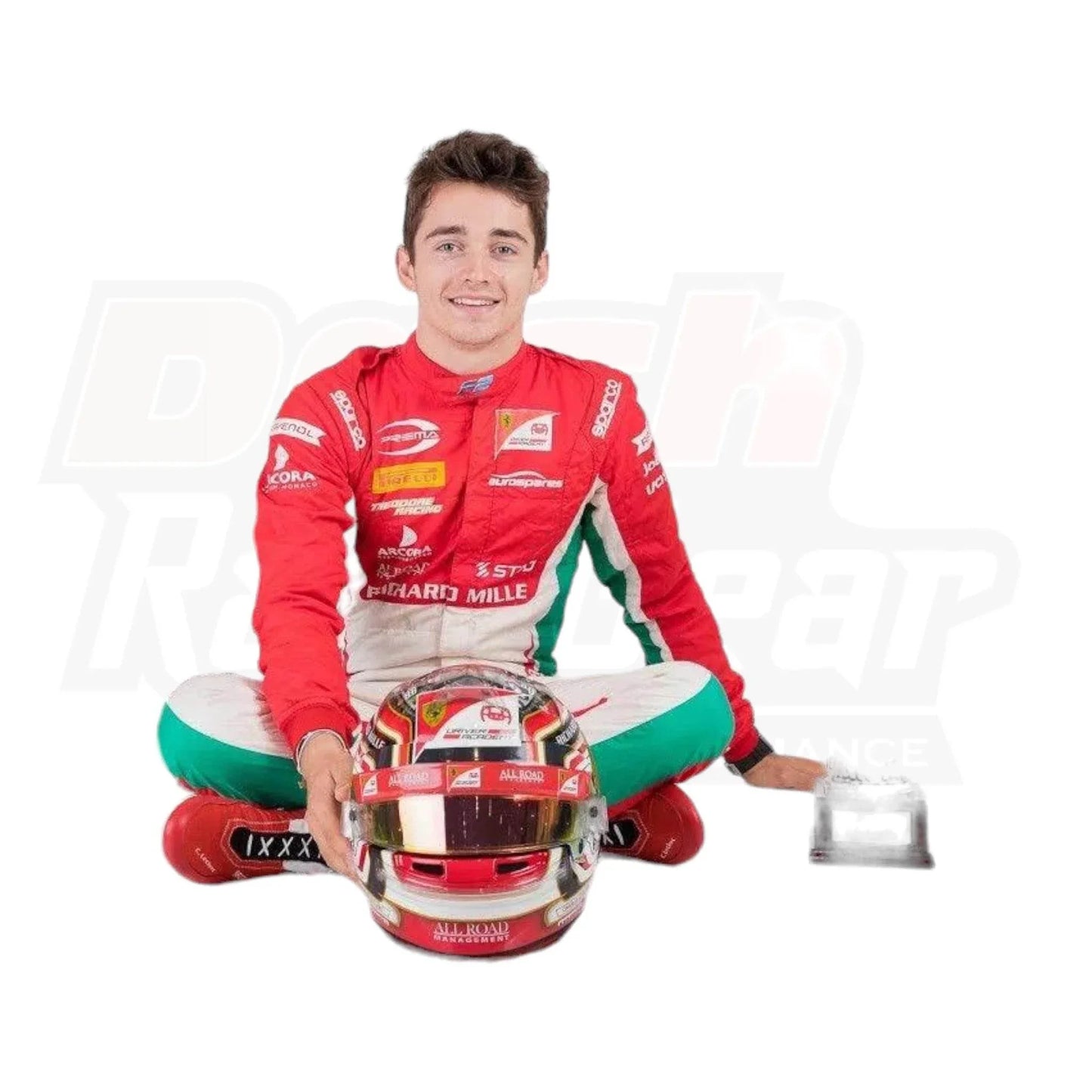 Charles Leclerc 2017 Formula 2 Race Suit Prema Powert eam - Dash Racegear