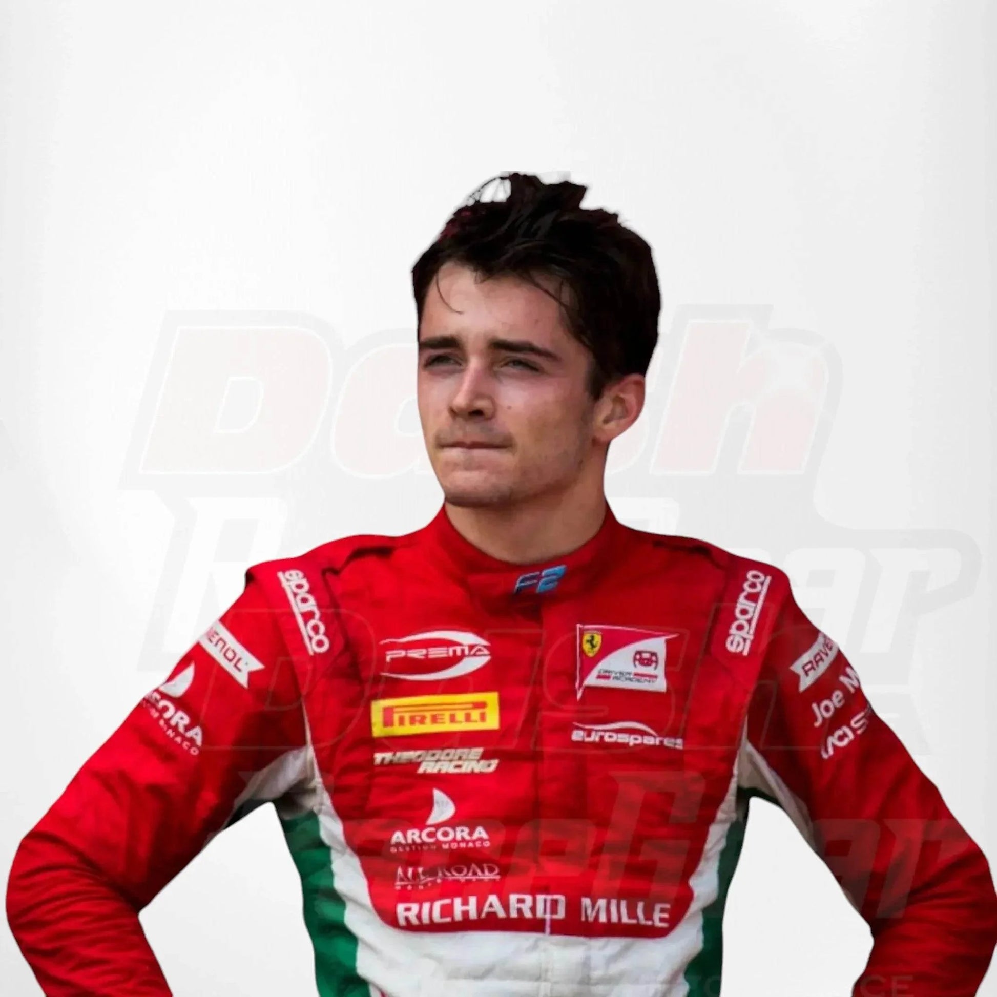 Charles Leclerc 2017 Formula 2 Race Suit Prema Powert eam - Dash Racegear