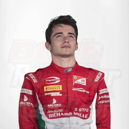 Charles Leclerc 2017 Formula 2 Race Suit Prema Powert eam - Dash Racegear