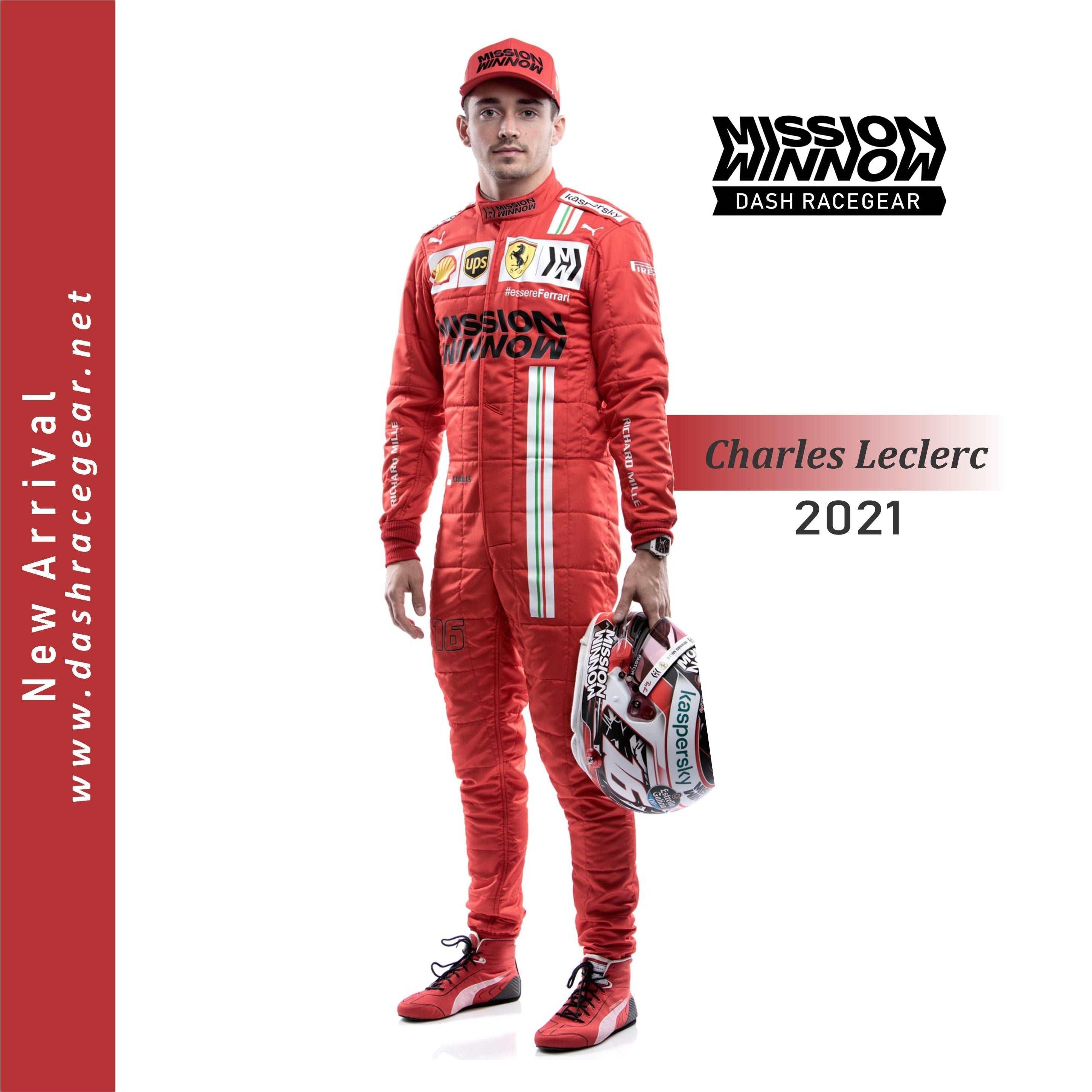 Charles Leclerc 2021 Ferrari F1 Race Suit KIDS - Dash Racegear