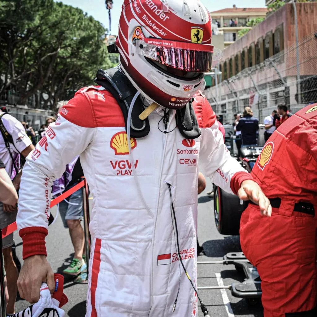 Charles Leclerc Ferrari 2023 F1 Race Suit - Monaco GP