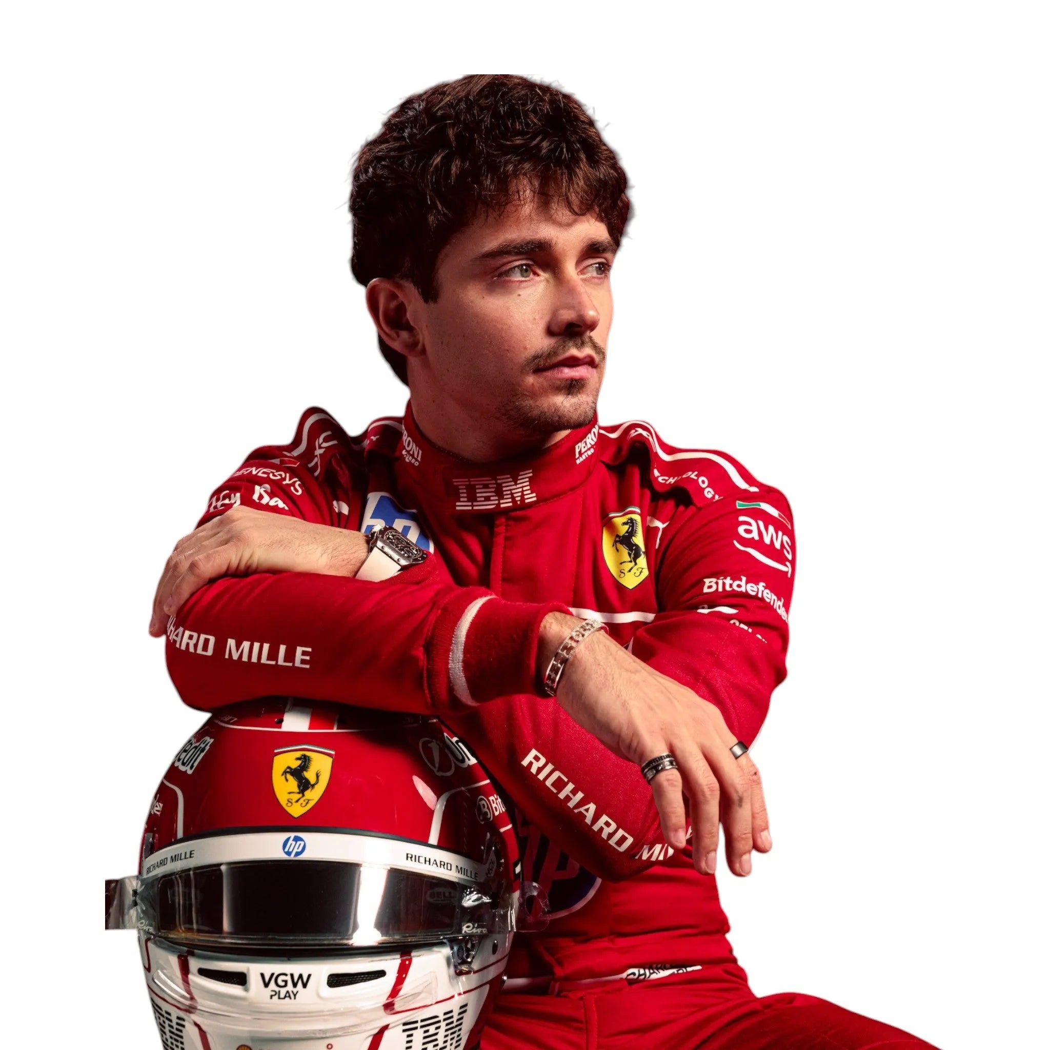 Lewis Hamilton & Charles Leclerc Scuderia Ferrari's 2025 Race Suit - Dash Racewear