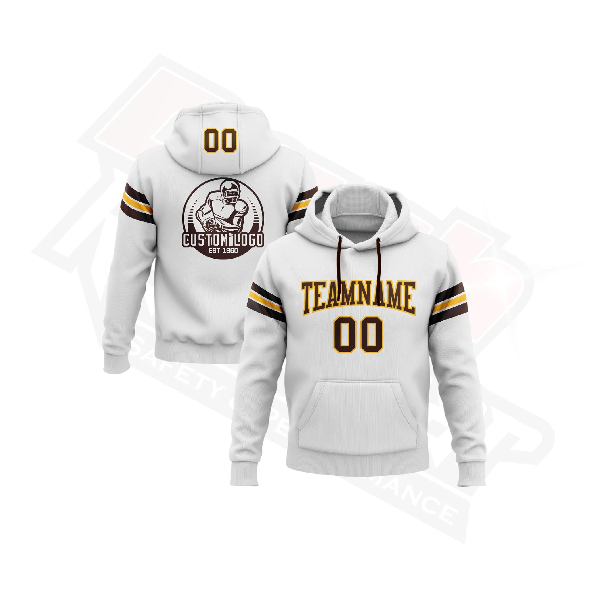 CustomStitchedWhiteBrown-GoldFootballPulloverSweatshirtHoodie_3.webp