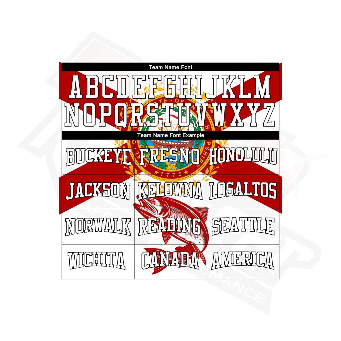 Custom Stitched White & Red-Black 3D Atlantic Salmon Fishing Hoodie - Dash Racegear