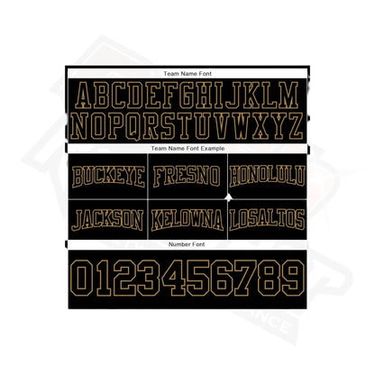 Custom Stitched Black & Old Gold Football Pullover Hoodie - Dash Racegear
